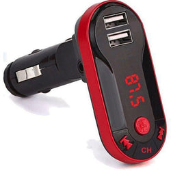 K-Broad KCB-909 Aux Car Charger FM Modulator - Black/ Red