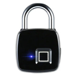 Smart Biometric Pad Lock - Black
