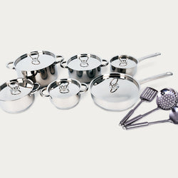 TISSOLLI - Bekaline 15 PCS Stainless Steel Cookware Set