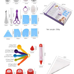 102 Pcs Cake Decorating Supplies Kit