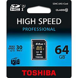 Toshiba 64GB SD CARD Class 10