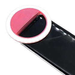 Rechargeable LED Selfie Ring Light - Pink