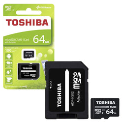 Toshiba 64GB Microsd+Adaptor 203 Cl10