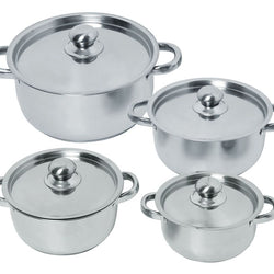 8 Piece Dolphin Stainless Steel Cookware Set