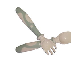 2 Piece Spoon & Fork For Baby Feeding