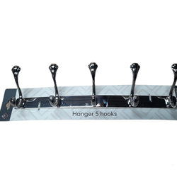5 Hooked Towel Rail