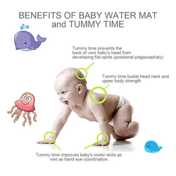 Baby Tummy Time Water Inflatable Play Mat for 3-9 Months