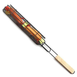 Barbecue Grilling Basket For Sausages Vegetables Meats BBQ Tool