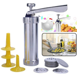 Biscuit Maker Cookie Press With 10 Discs &  4 Nozzles
