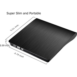 USB Slim External Portable DVD-RW Drive - 3.0