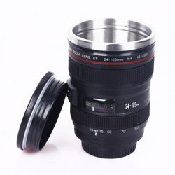 Camera Lens Coffee Mug - Black
