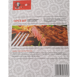 TISSOLLI -16 PCS SENIOR STAINLESS STEEL CUTLERY SETS