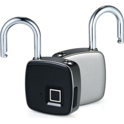 Smart Biometric Pad Lock - Black