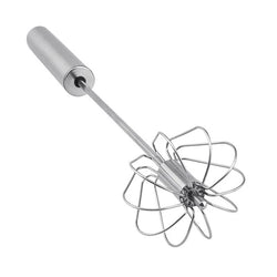 Stainless Steel Egg Beater Whisk - Silver