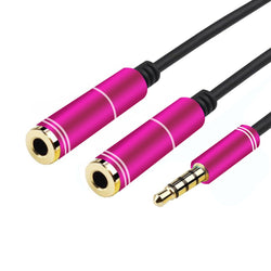 3.5mm Male to Headphone + Mic Audio Splitter