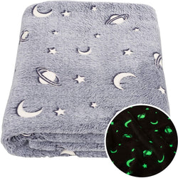 Magical Glow in The Dark Blanket Super Soft Plush Fleece