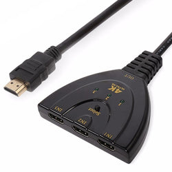 HDMI 4K HD Pigtail Switch Adapter 3 input 1 output