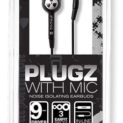 iFrogz Plugz Mobile with Mic - BLACK