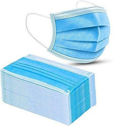 Disposable 3-Ply Protective Face Mask - (Pack of 50)