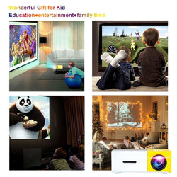 Portable Mini HD LED Projector - Yellow