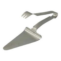 2 in 1 Pizza and Cake Stainless Steel Tong