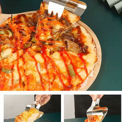 2 in 1 Pizza and Cake Stainless Steel Tong