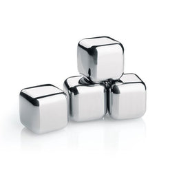 4 PCS Stainless Steel Ice Cubes