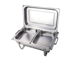 Stainless Steel 16 Liter Double Tray Chafing Dish