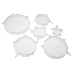 STRETCH SILICON LIDS - SET OF 6