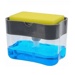 2-in-1 Soap Pump Manual Dispenser and Sponge Caddy