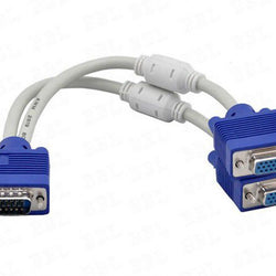 VGA 1 to 2 Splitter Adapter Cable