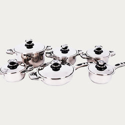 Tissolli -12-Piece Tango Stainless Steel Cookware Set