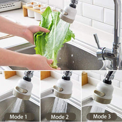 Universal 360-Degree Water Saving Tap Splash-Proof Head
